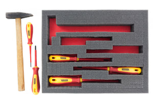 FS010Bred5 5szt. 345 mm x 275 mm x 10 mm kolorowa pianka dla Shadowboard Red