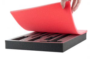 FS010Bred10 10 Stück 345 mm x 275 mm x 10 mm Schaumstoffzuschnitt für Shadowboard rot