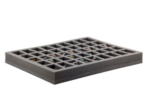 Vassoio a figura intera con 45 slot per The Walking Dead: All Out War Miniatures Game Core Set.