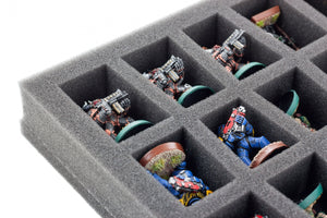 Vassoio a figura intera con 45 slot per The Walking Dead: All Out War Miniatures Game Core Set.
