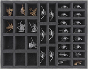 FS035MD02 35 mm full size foam tray with 34 compartments for Massive Darkness