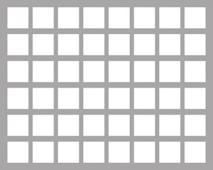 FS055I048BO Bandeja de espuma Full-Size de 55 mm con 48 compartimentos cuadráticos