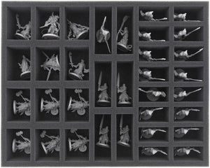 FS050MD01 50 mm full size foam tray with 34 compartments for Massive Darkness