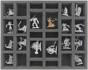 FS050MD04 Vassoio in schiuma pieno formato 50 mm con 26 scomparti per Massive Darkness