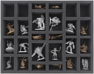 FS050MD04 Vassoio in schiuma pieno formato 50 mm con 26 scomparti per Massive Darkness