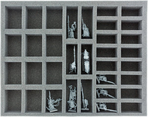 FSBR040BO 40 mm Full-Size foam tray with 34 compartments