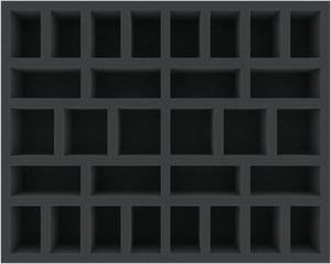 FS055RW02 Bandeja de espuma de 55 mm para 30 Runewars Miniatures Game - Daqan-Lords Infantry