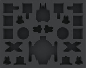 FSJZ040BO 40 mm Full-Size Schaumstoffeinlage für Star Wars X-WING Shadow Caster, StarViper, M3-A Interceptor, IG-2000 Aggressor, Z-95 und Y-Wing oder Kihraxz Jäger