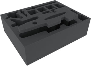 FSKC100BO 100 mm Full-Size Schaumstoffeinlage für Star Wars X-WING C-ROC Kreuzer, Hound's Tooth, JumpMaster 5000 und Slave 1