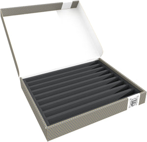 Feldherr Storage Box FSLB040 dla modeli lokomotyw kolejowych, wagonów i pojazdów - 9 slotów dla skrajni Z - poziomych