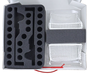 Feldherr Storage Box FSLB075 para Subbuteo - Edición Profesional + 2 porterías + 40 balones