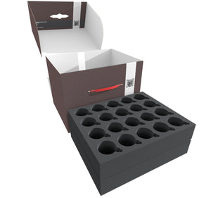 Feldherr Storage Box FSLB250 pour 80 boules de Noël de 50 mm de diamètre