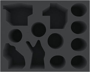 FSMECV090BO Plateau en mousse de 90 mm avec 12 compartiments pour le soleil levant - grands monstres