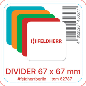 Separador de tarjetas Feldherr 67 x 67 mm - vertical