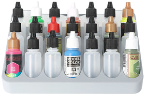 Feldherr Farbhalter mit Pinselfach für 4l Really Useful Box - 21 Farbfläschchen