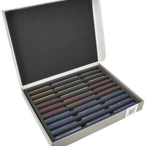 Feldherr Storage Box FSLB040 pour les locomotives, wagons et véhicules ferroviaires miniatures - 10 emplacements pour l'écartement Z - vertical