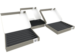 Feldherr Lagerbox FSLB040 für Modelleisenbahn Loks, Wagons und Fahrzeuge - 7 Stege für Spur N - liegend