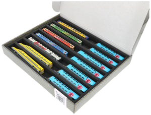 Feldherr Lagerbox FSLB040 für Modelleisenbahn Loks, Wagons und Fahrzeuge - 7 Stege für Spur N - liegend