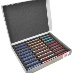 Feldherr Storage Box FSLB040 pour les locomotives, wagons et véhicules ferroviaires miniatures - 9 emplacements pour l'écartement Z - horizontal