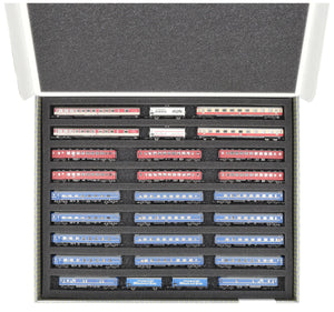 Feldherr Storage Box FSLB040 dla modeli lokomotyw kolejowych, wagonów i pojazdów - 9 slotów dla skrajni Z - poziomych