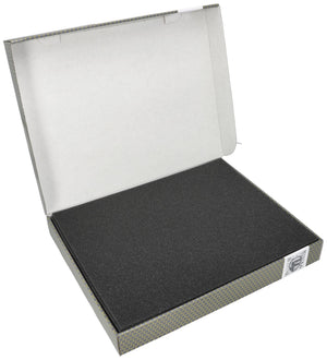 Feldherr Storage Box FSLB040 for model railway locomotives, wagons and vehicles - 9 slots for N gauge vertical