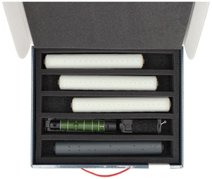 Feldherr Storage Box FSLB075 for model railway locomotives, wagons and vehicles - 5 slots for 00 gauge vertical