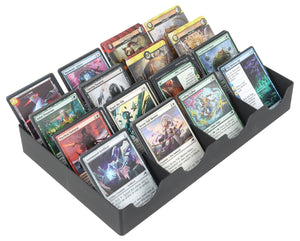 Feldherr Magnetic Box yellow for Trading Cards - 16 compartments - 3D-printed insert for sorting