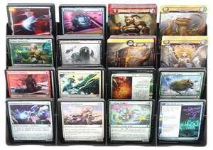 Feldherr Magnetic Box yellow for Trading Cards - 16 compartments - 3D-printed insert for sorting