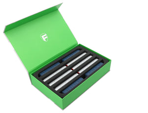 Feldherr Magnetic Box green for model railway locomotives, wagons and vehicles - 5 slots for N Gauge