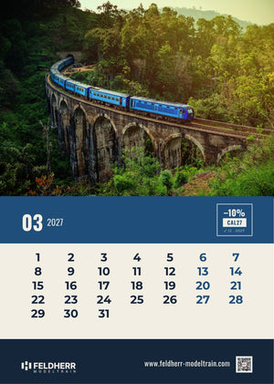 Feldherr Modeltrain A4 Calendar 2027