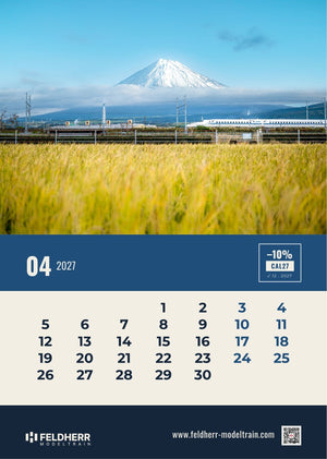 Feldherr Modeltrain A4 Calendar 2027
