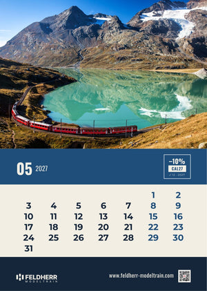 Feldherr Modeltrain A4 Calendar 2027
