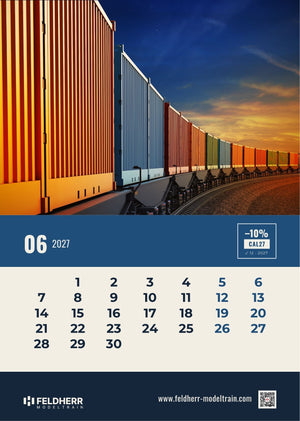 Feldherr Modeltrain A4 Calendar 2027