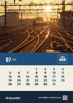Feldherr Modeltrain A4 Calendar 2027