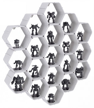 Modular Feldherr Hexagon Wall Shelf for BattleMechs