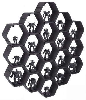 Modular Feldherr Hexagon Wall Shelf for BattleMechs