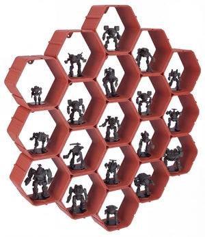 Modular Feldherr Hexagon Wall Shelf for BattleMechs
