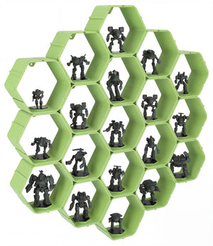 Modular Feldherr Hexagon Wall Shelf for BattleMechs