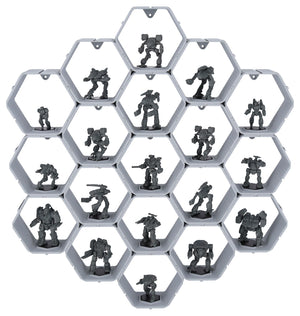 Modular Feldherr Hexagon Wall Shelf for BattleMechs