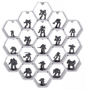 Modular Feldherr Hexagon Wall Shelf for BattleMechs