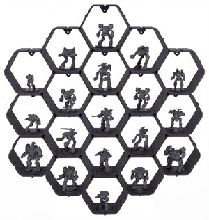 Modular Feldherr Hexagon Wall Shelf for BattleMechs