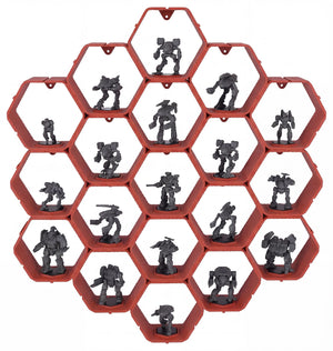 Modular Feldherr Hexagon Wall Shelf for BattleMechs