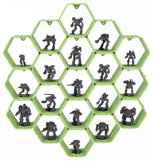 Modular Feldherr Hexagon Wall Shelf for BattleMechs