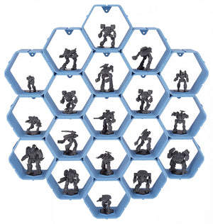 Modular Feldherr Hexagon Wall Shelf for BattleMechs