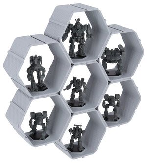 Modular Feldherr Hexagon Wall Shelf for BattleMechs