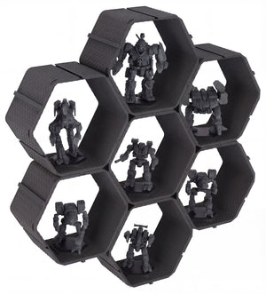 Modular Feldherr Hexagon Wall Shelf for BattleMechs