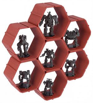 Modular Feldherr Hexagon Wall Shelf for BattleMechs