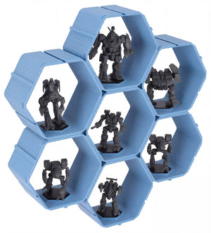 Modular Feldherr Hexagon Wall Shelf for BattleMechs