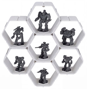 Modular Feldherr Hexagon Wall Shelf for BattleMechs