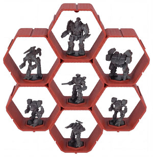 Modular Feldherr Hexagon Wall Shelf for BattleMechs